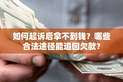 武汉如何起诉后拿不到钱？哪些合法途径能追回欠款？