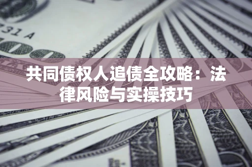 武汉共同债权人追债全攻略：法律风险与实操技巧