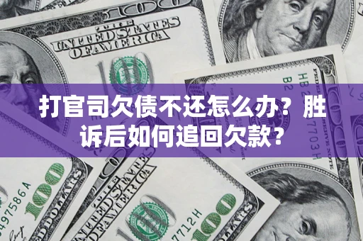 武汉打官司欠债不还怎么办？胜诉后如何追回欠款？