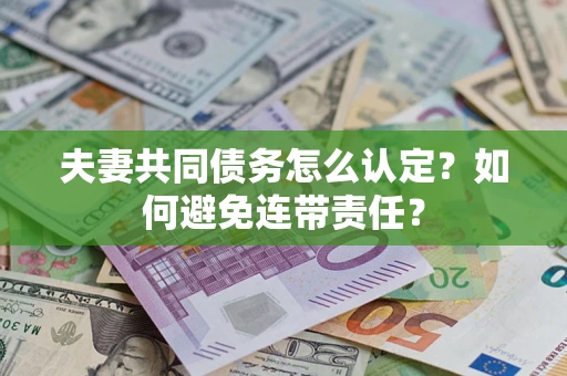 武汉夫妻共同债务怎么认定？如何避免连带责任？