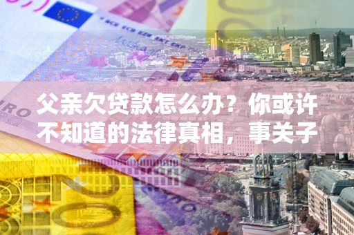 武汉父亲欠贷款怎么办？你或许不知道的法律真相，事关子女未来