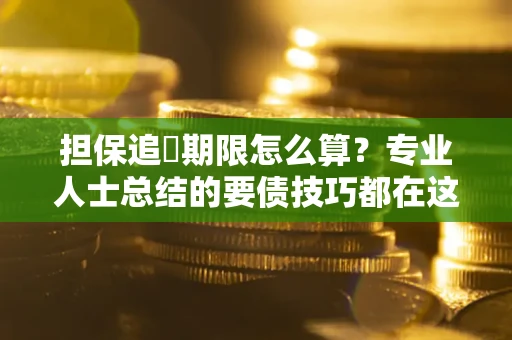 武汉担保追償期限怎么算？专业人士总结的要债技巧都在这里了