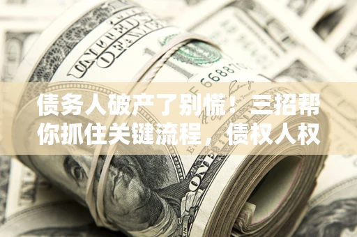 武汉债务人破产了别慌！三招帮你抓住关键流程，债权人权益不再缩水
