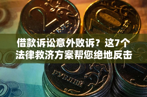 武汉借款诉讼意外败诉？这7个法律救济方案帮您绝地反击！