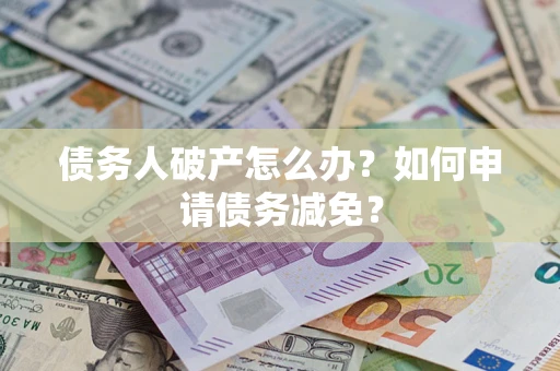 武汉债务人破产怎么办？如何申请债务减免？