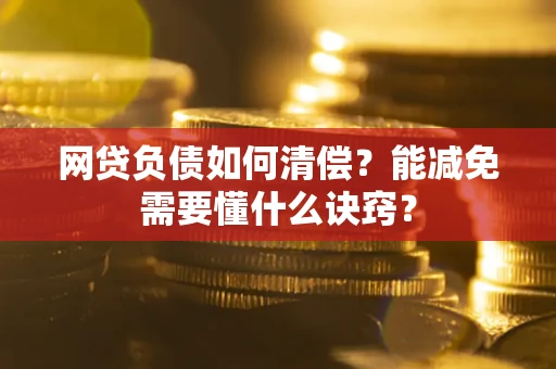 武汉网贷负债如何清偿？能减免需要懂什么诀窍？