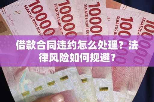 武汉借款合同违约怎么处理？法律风险如何规避？