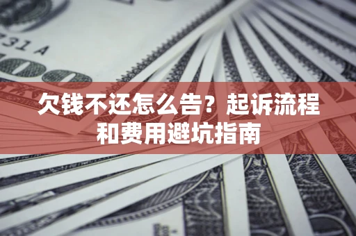 武汉欠钱不还怎么告？起诉流程和费用避坑指南