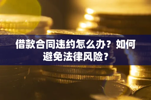 武汉借款合同违约怎么办？如何避免法律风险？