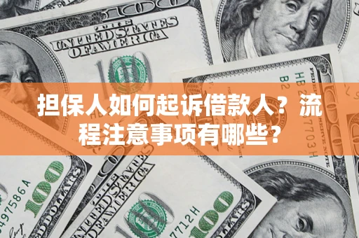 武汉担保人如何起诉借款人？流程注意事项有哪些？